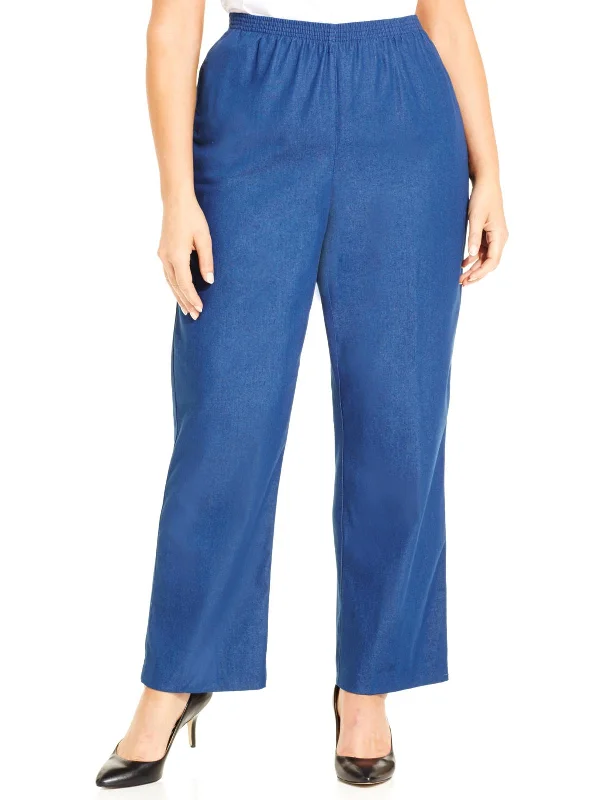 Women's Romantic Outfit Elevate Your Wardrobe Plus Womens Denim Flat Front Casual Pants Women's Romantic Outfit Elevate Your Wardrobe Plus Womens Denim Flat Front Casual Pants