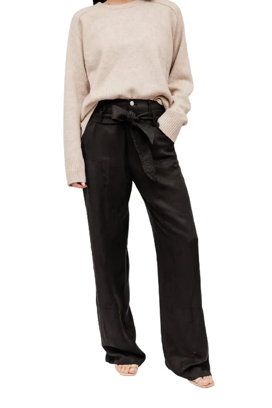 Modern Women's Outfit Trendy Styles Bo Cupro Pant In Black