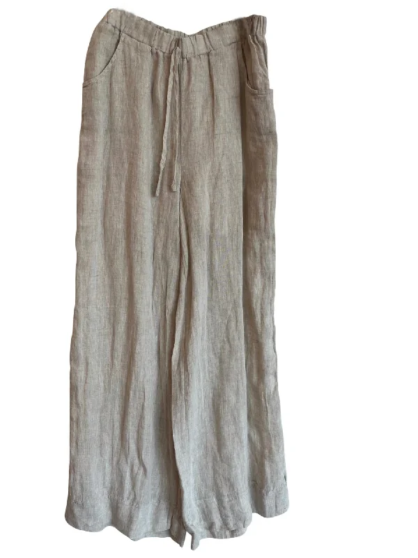 Women's Chic Outfit Chic Style Wide Leg Trouser In Natural